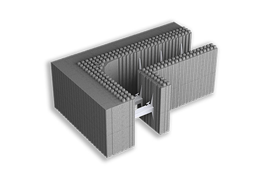 ARGISOL+ Blocco cassero preassemblato con coibentazione termica integrata - neopor