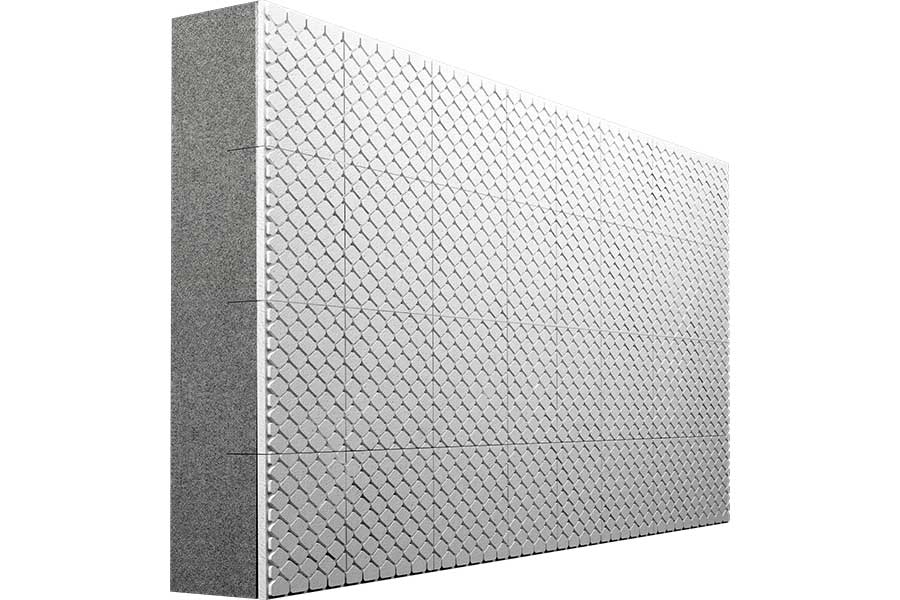 DUALCOLOR A+ isolamento a cappotto con goffratura - basso impatto ambientale - NEOPOR